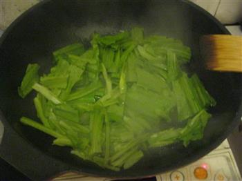 清炒油麦菜的做法步骤4
