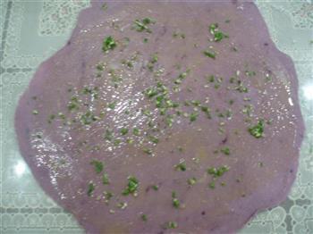 香葱芝麻紫薯饼的做法步骤5