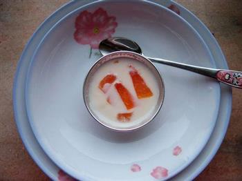 牛奶木瓜布丁冻的做法图解7