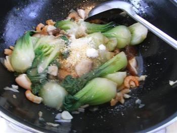 海米香菇扒油菜的做法步骤10