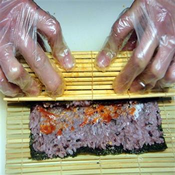 果蔬鸭蛋寿司卷的做法步骤18