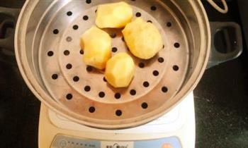 红豆咖喱土豆泥的做法步骤2