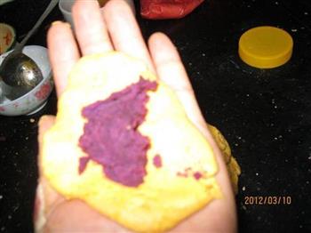 紫薯南瓜饼的做法步骤6