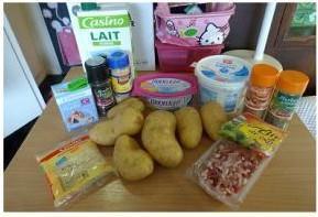 奶香培根焗土豆的做法步骤1
