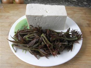 香椿芽拌豆腐的做法步骤1