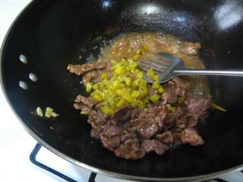 野山椒炝牛肉的做法步骤12