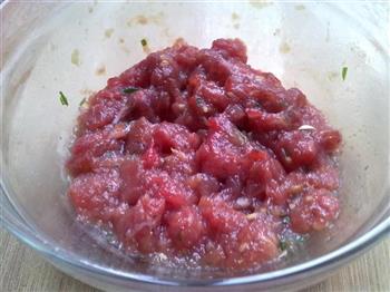芝香肉末蒸茄子的做法步骤1