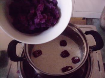 紫薯牛奶麦片的做法步骤6