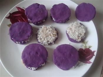 紫薯糯米芝麻饼的做法步骤4