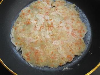 虾米胡萝卜饼的做法步骤11