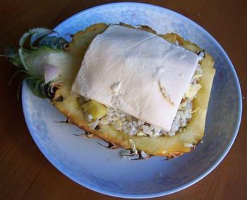 芝士菠萝焗饭的做法步骤8