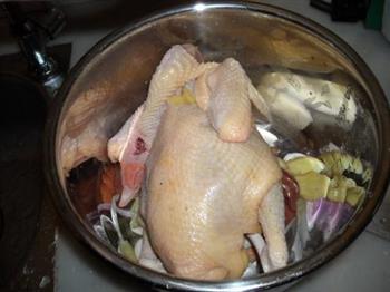 电压锅版盐焗鸡的做法步骤8