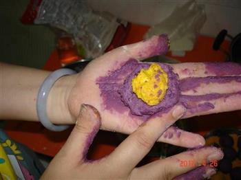 紫薯南瓜球的做法图解1