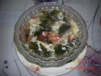 螺旋藻番茄鸡蛋汤的做法步骤5