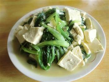 小白菜炖豆腐的做法步骤9