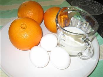 鲜橙汁蛋奶芝麻卷的做法步骤1