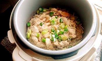 咖喱鸡肉金针菇饭的做法步骤6