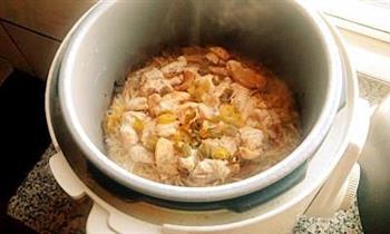 咖喱鸡肉金针菇饭的做法步骤8