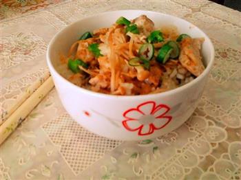 咖喱鸡肉金针菇饭的做法步骤9