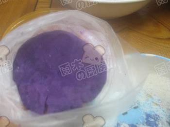 莓芯紫薯球的做法步骤4
