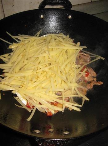 土豆丝炒肉的做法步骤9