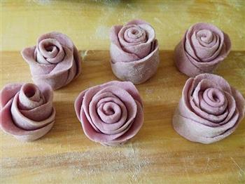 紫薯玫瑰馒头的做法图解12