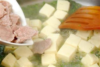 香椿肉片溜豆腐的做法步骤9