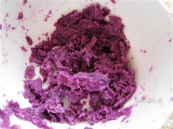 紫蝴蝶白土司的做法图解5