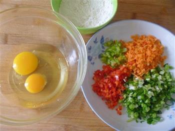 蔬菜鸡蛋饼的做法步骤1
