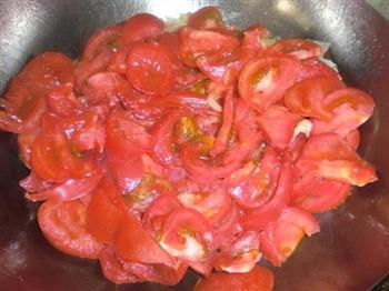 番茄鸡蛋青菜拌面的做法步骤6
