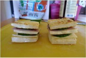 豆腐三明治的做法步骤12