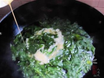 菊花脑银鱼蛋汤的做法步骤4