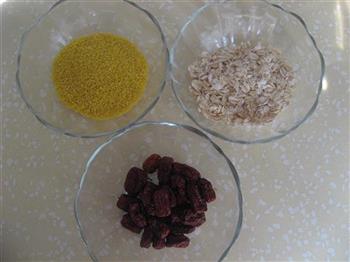 红枣小米燕麦粥的做法步骤1
