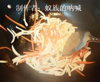 杏鲍菇炒肉丝的做法步骤6