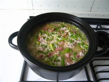 腊肉豌豆煲仔饭的做法步骤14