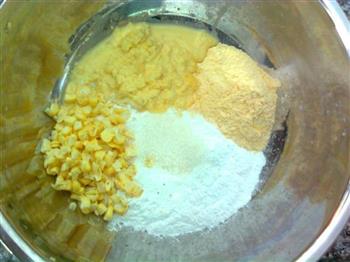 鲜玉米粒饼的做法步骤4