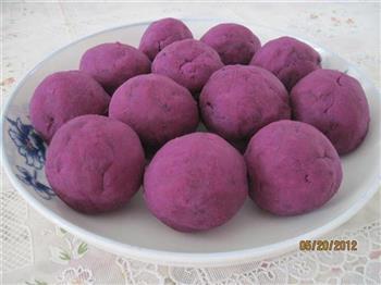 芒果紫薯球的做法步骤5