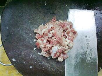 豆角炒肉片的做法步骤2
