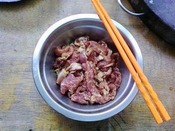 豆角炒肉片的做法步骤4