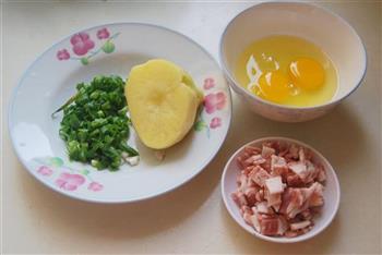 香煎土豆丝鸡蛋饼的做法步骤2