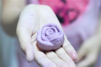 紫玫瑰馒头的做法图解5