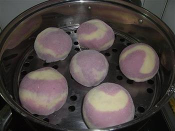 梦幻紫薯馒头的做法步骤13