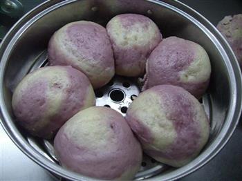 梦幻紫薯馒头的做法步骤14