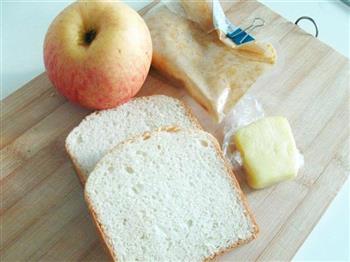 简易苹果三明治的做法步骤1