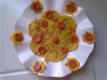 花形蔬菜鸡蛋饼的做法步骤3