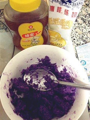 紫薯豆沙凉糕的做法步骤2