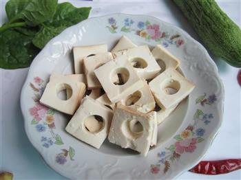 豆腐酿肉的做法步骤3
