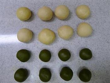 抹茶红豆酥的做法步骤9
