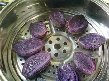 紫薯糯米糍的做法图解1