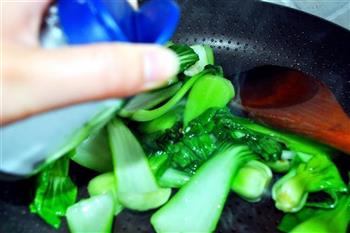 家常清炒油菜的做法步骤4